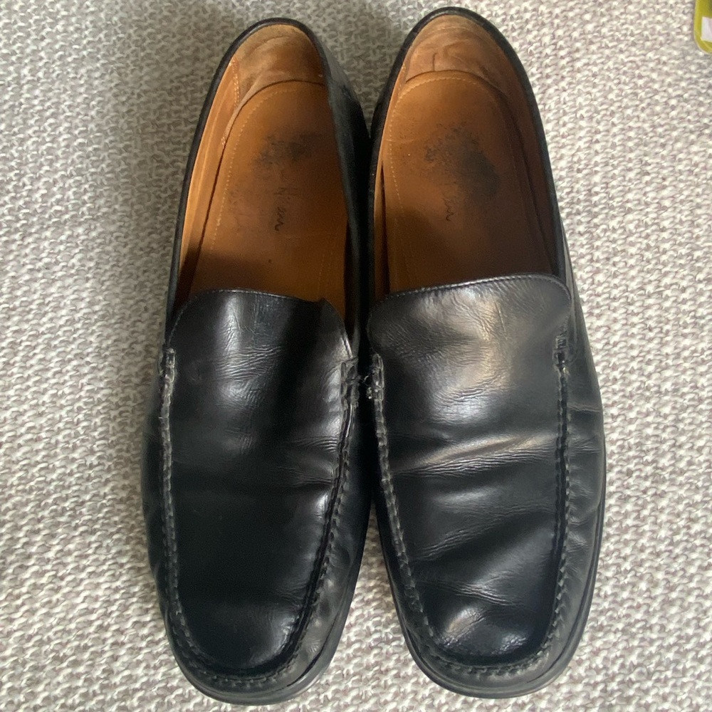 Men’s Cole Haan Black Leather Slip On Dress Shoes